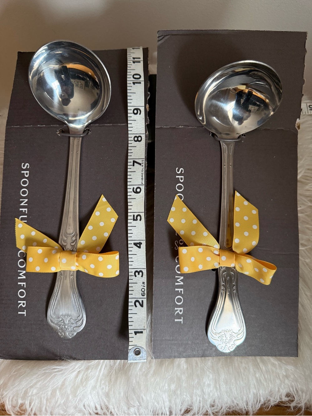 Soup Spoons, Pair, New with tag
